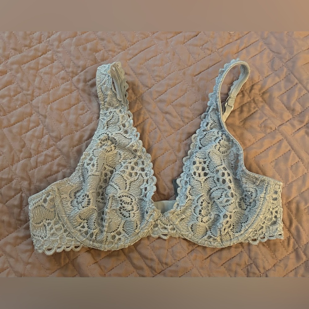 Aerie Blue Lace Bralette
